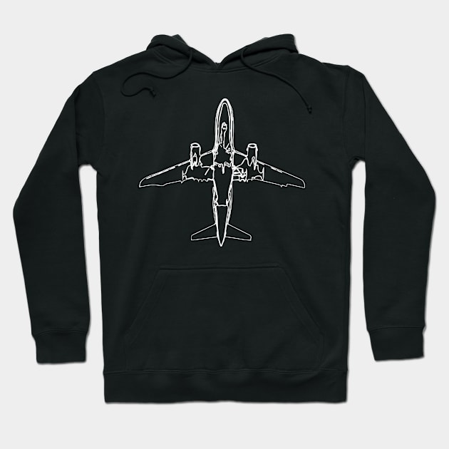 Retro Plane Hoodie by Merchment